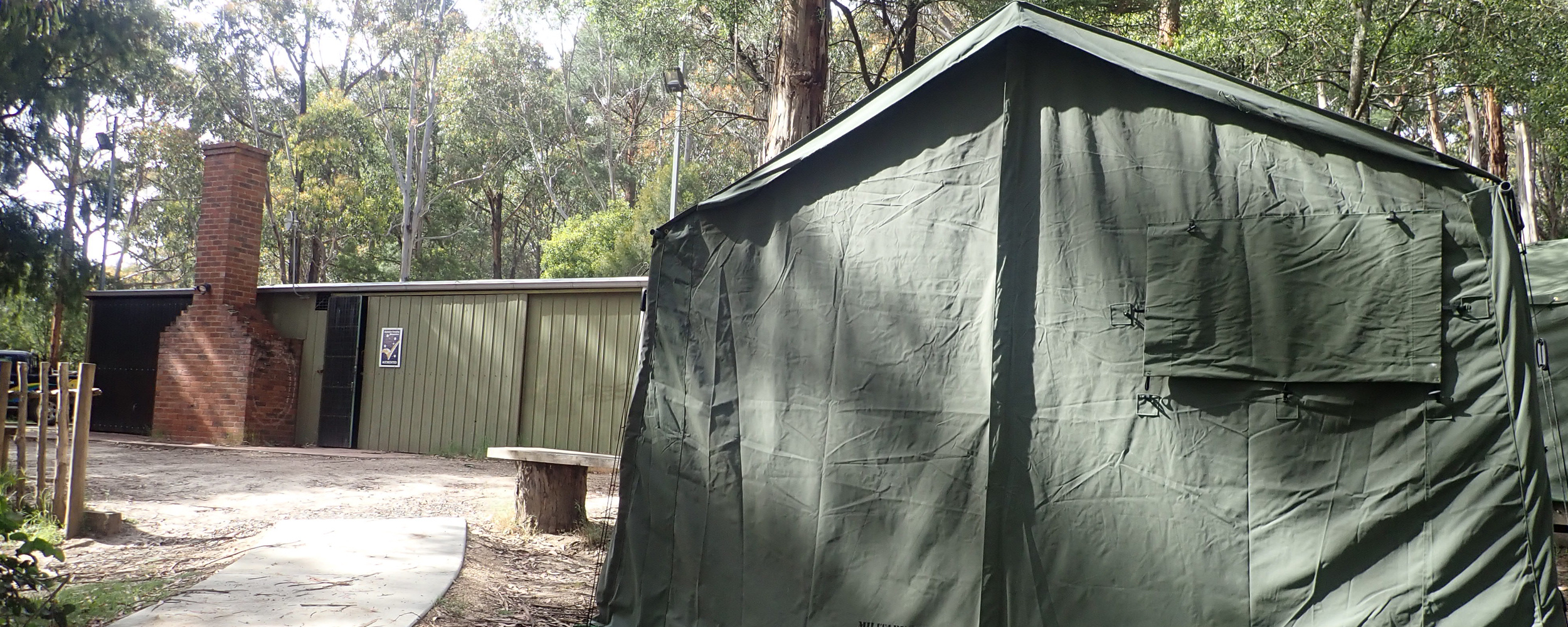 The Tent Shelter Campsite:- Accommodates 30 people