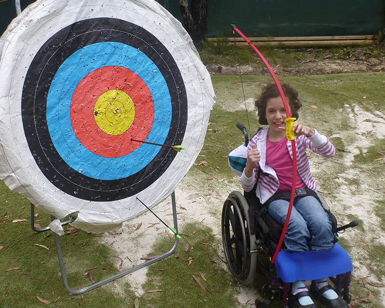 Archery at Blackwood Special Schools Outdoor Education Centre